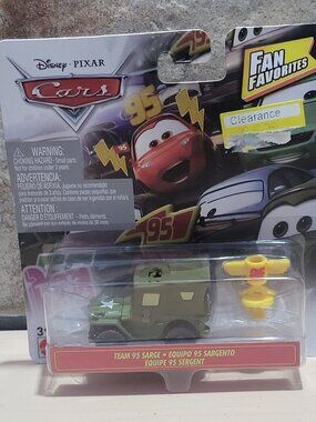 Disney Pixar Cars Fan Favorites Team 95 Sarge Diecast Vehicle 2018
